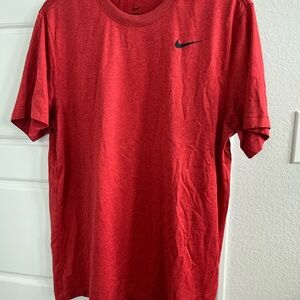Nike Men's Short Sleeve Red Tee